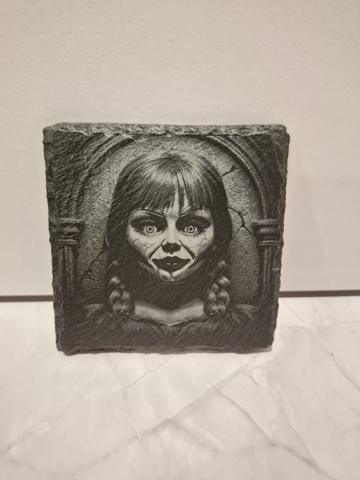 Laser Engraved Rock Stone Coasters