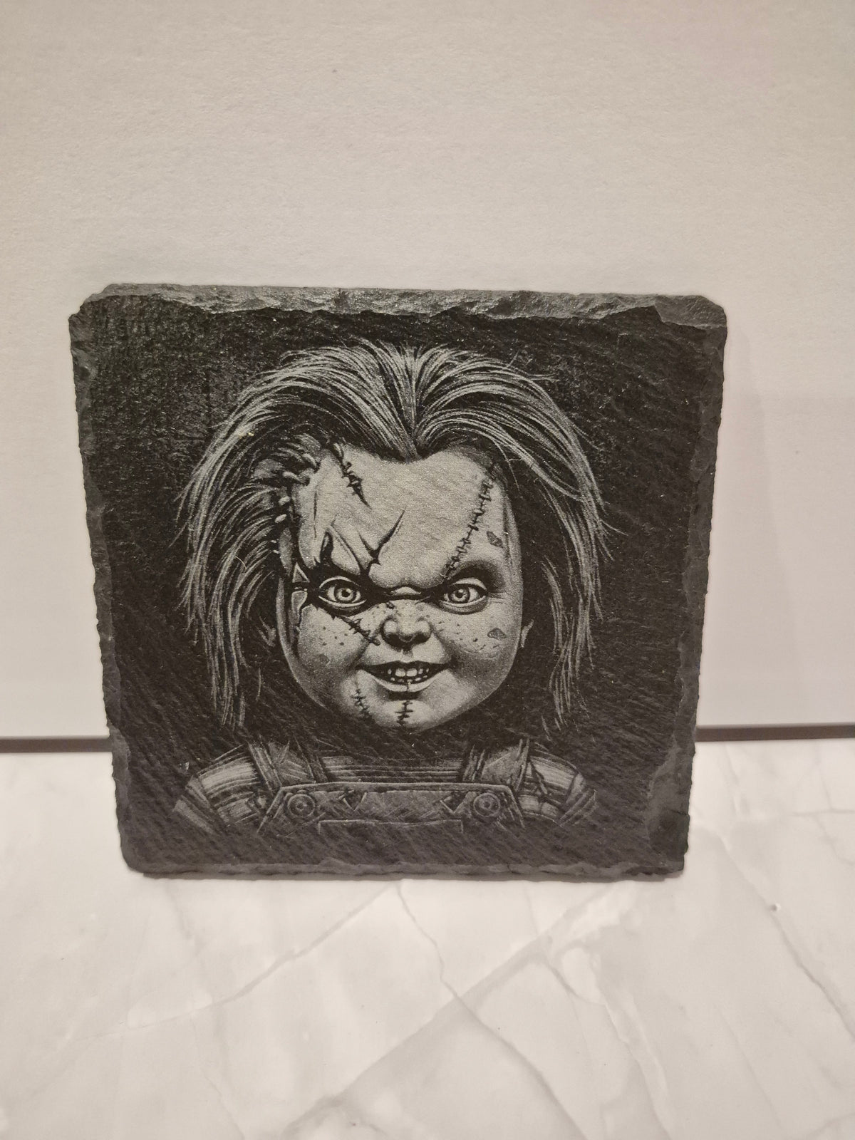Laser Engraved Rock Stone Coasters
