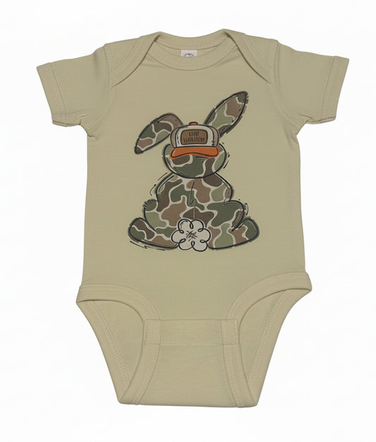 Camo Bunny “Egg Hunter” infant shirt