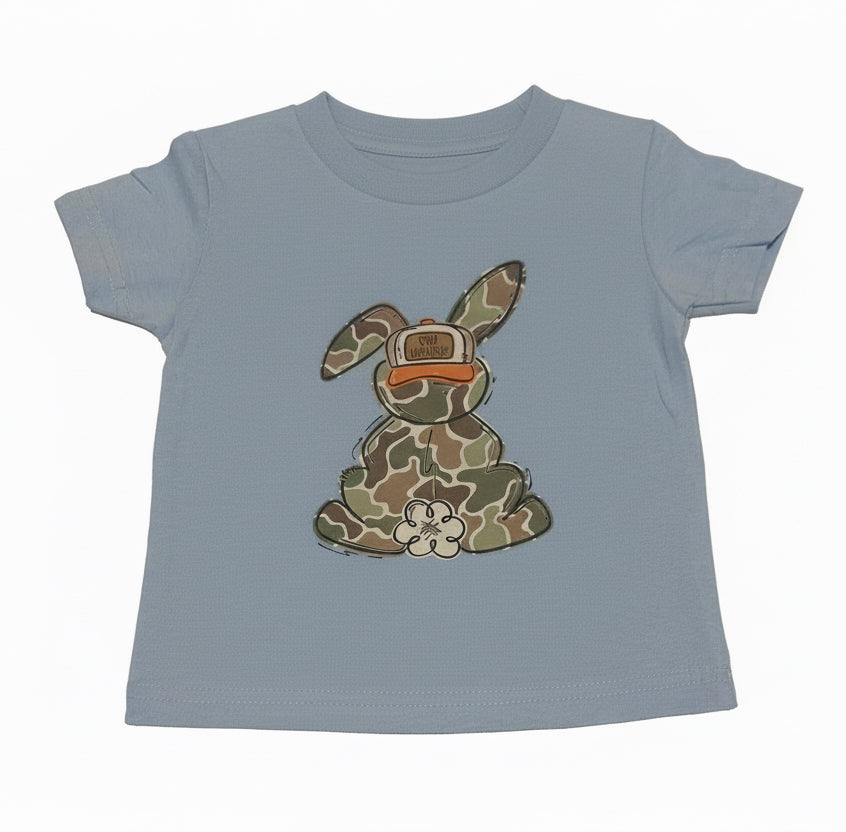 Camo Bunny “Egg Hunter” infant shirt